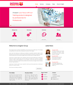 Web Design par pb pour The Livingston Group for Marketing, Inc. | Design : #3080007