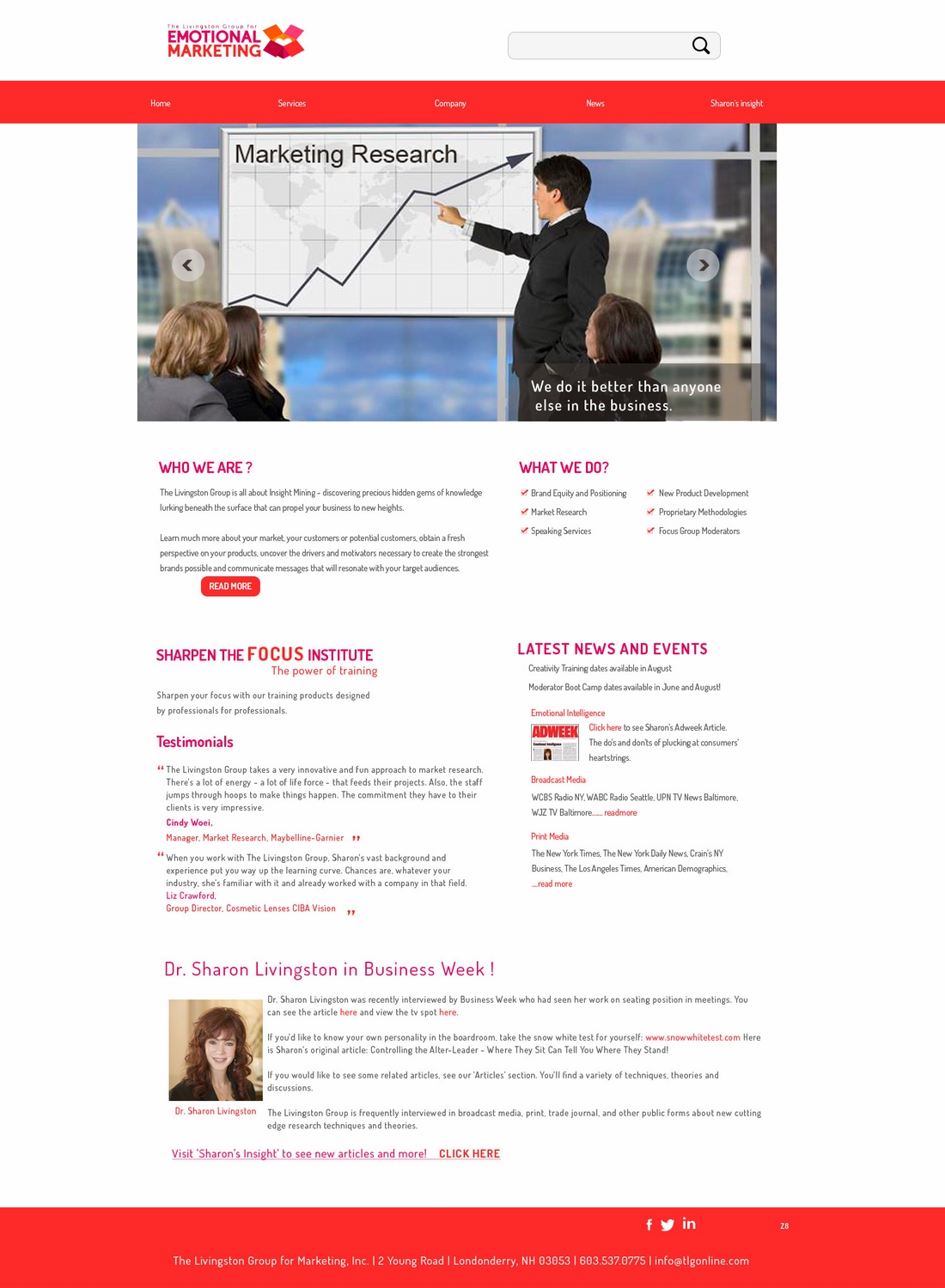 Web-Design von pb für The Livingston Group for Marketing, Inc. | Design #3086799