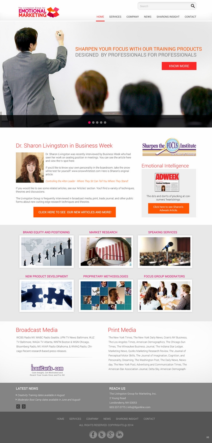 Web Design by pb for The Livingston Group for Marketing, Inc. | Design #3086804