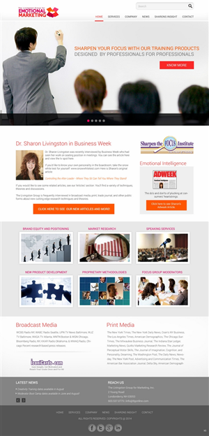 Web Design par pb pour The Livingston Group for Marketing, Inc. | Design : #3086804