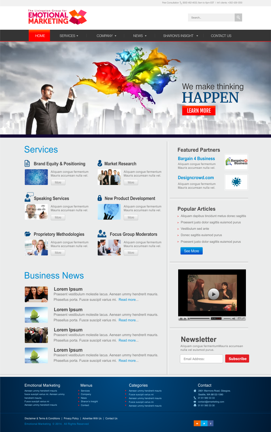 Web Design by CreativeIyke for The Livingston Group for Marketing, Inc. | Design #3123884