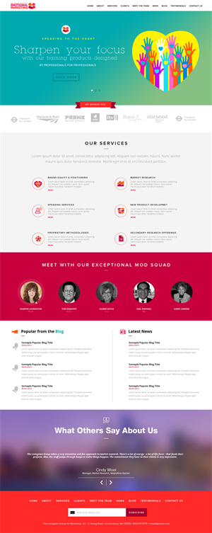 Web Design par stn50431 pour The Livingston Group for Marketing, Inc. | Design : #3176750