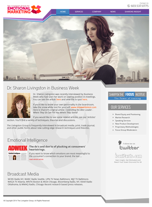Web Design par jeckx2 pour The Livingston Group for Marketing, Inc. | Design : #3122031