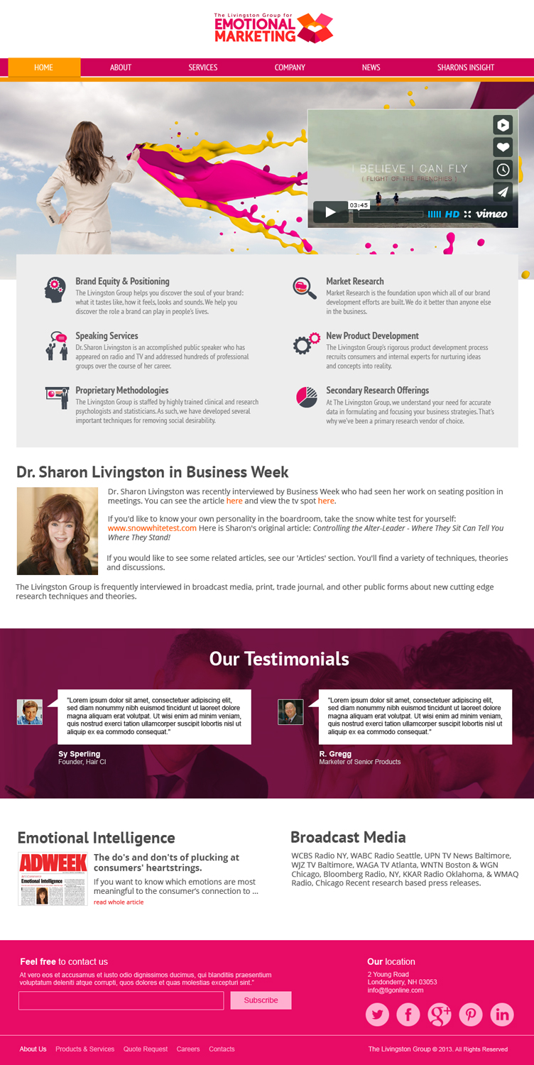 Web Design by jeckx2 for The Livingston Group for Marketing, Inc. | Design #3218681