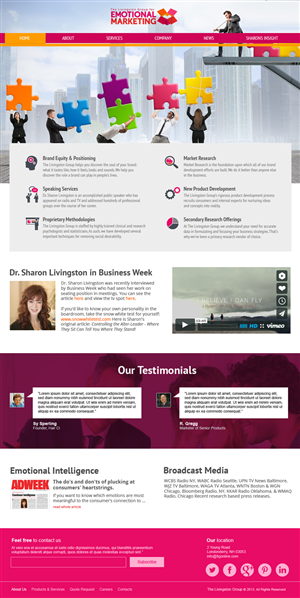 Web Design par jeckx2 pour The Livingston Group for Marketing, Inc. | Design : #3218787