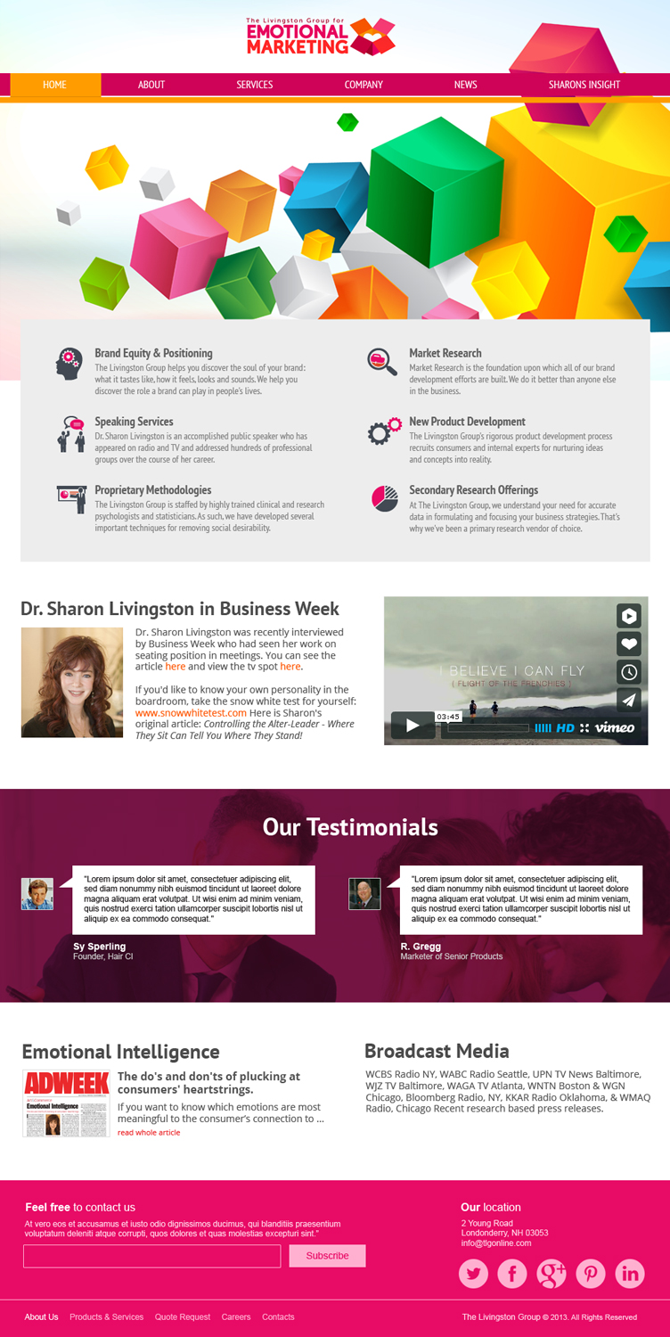 Web Design by jeckx2 for The Livingston Group for Marketing, Inc. | Design #3218788