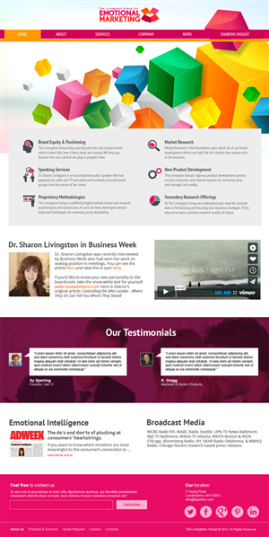 Web Design by jeckx2 for The Livingston Group for Marketing, Inc. | Design #3218788