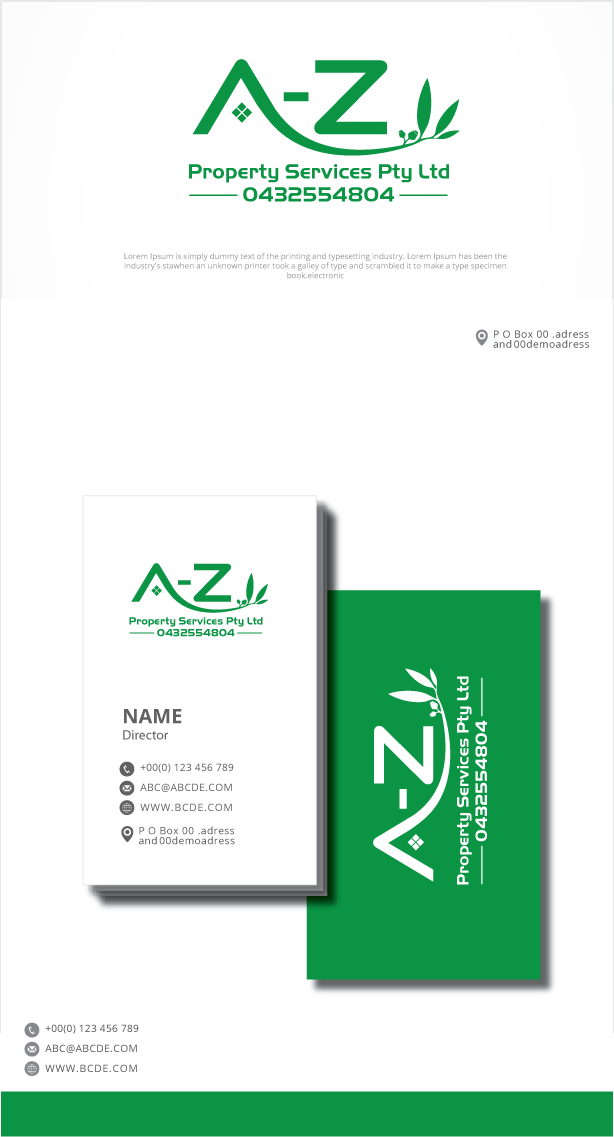 Logo Design by graphicevolution for A-Z Property Services Pty Ltd | Design #28109575