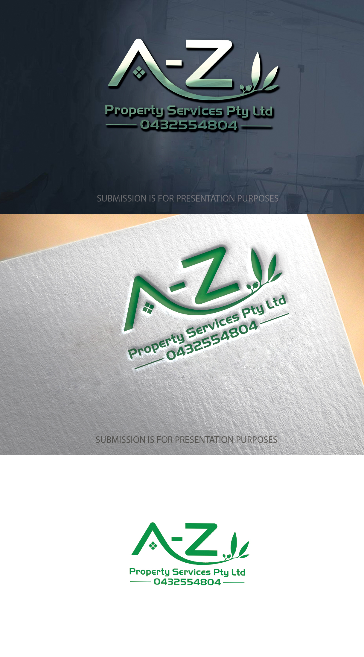 Logo Design by graphicevolution for A-Z Property Services Pty Ltd | Design #28109576
