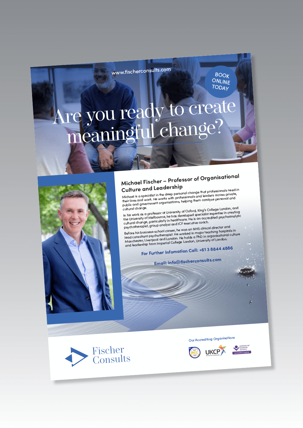 Flyer Design by andrew3344 for Fischer Consults | Design #28116313