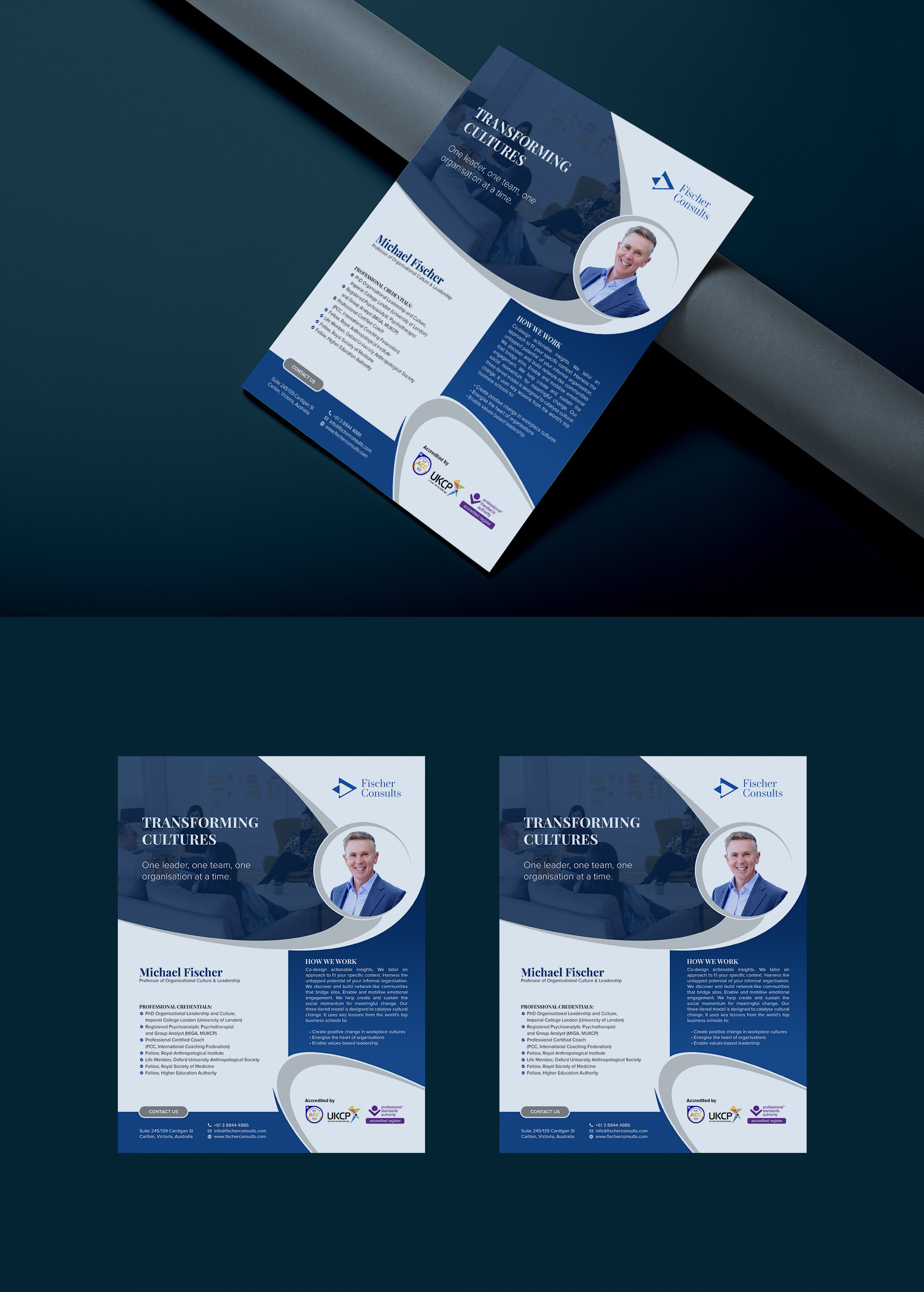 Flyer Design by OxonoArt for Fischer Consults | Design #28113988