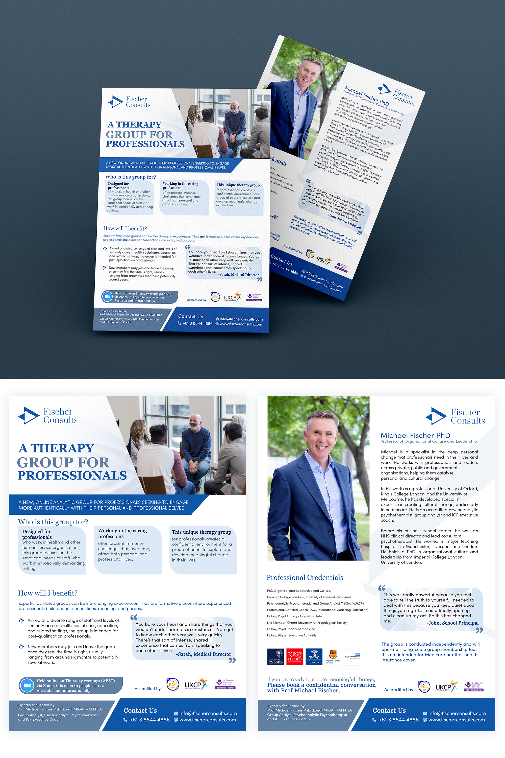 Flyer Design by ZeneFashions for Fischer Consults | Design: #28119915