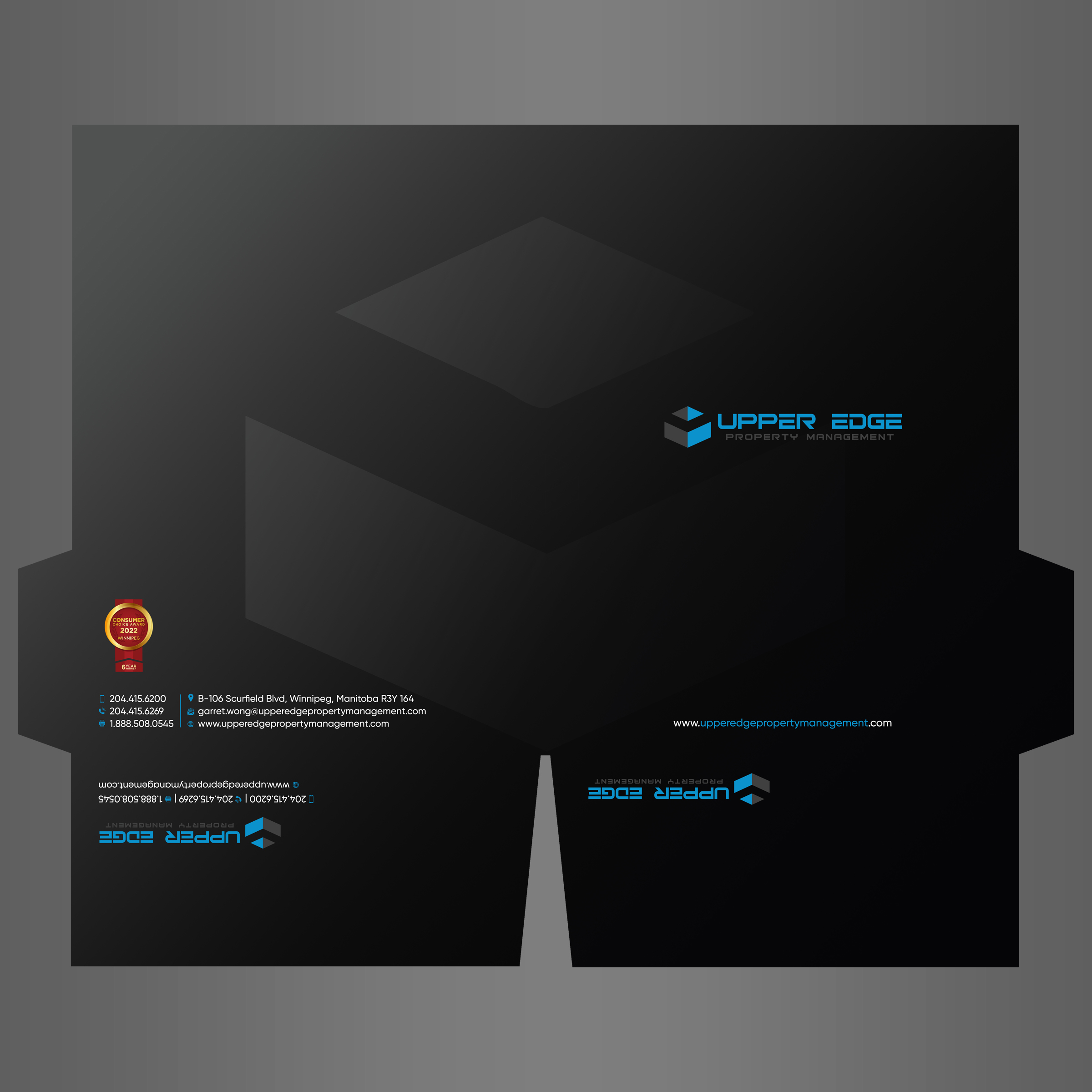 Stationery Design by Designers Hub for Upper Edge Property Management Inc. | Design: #28109036