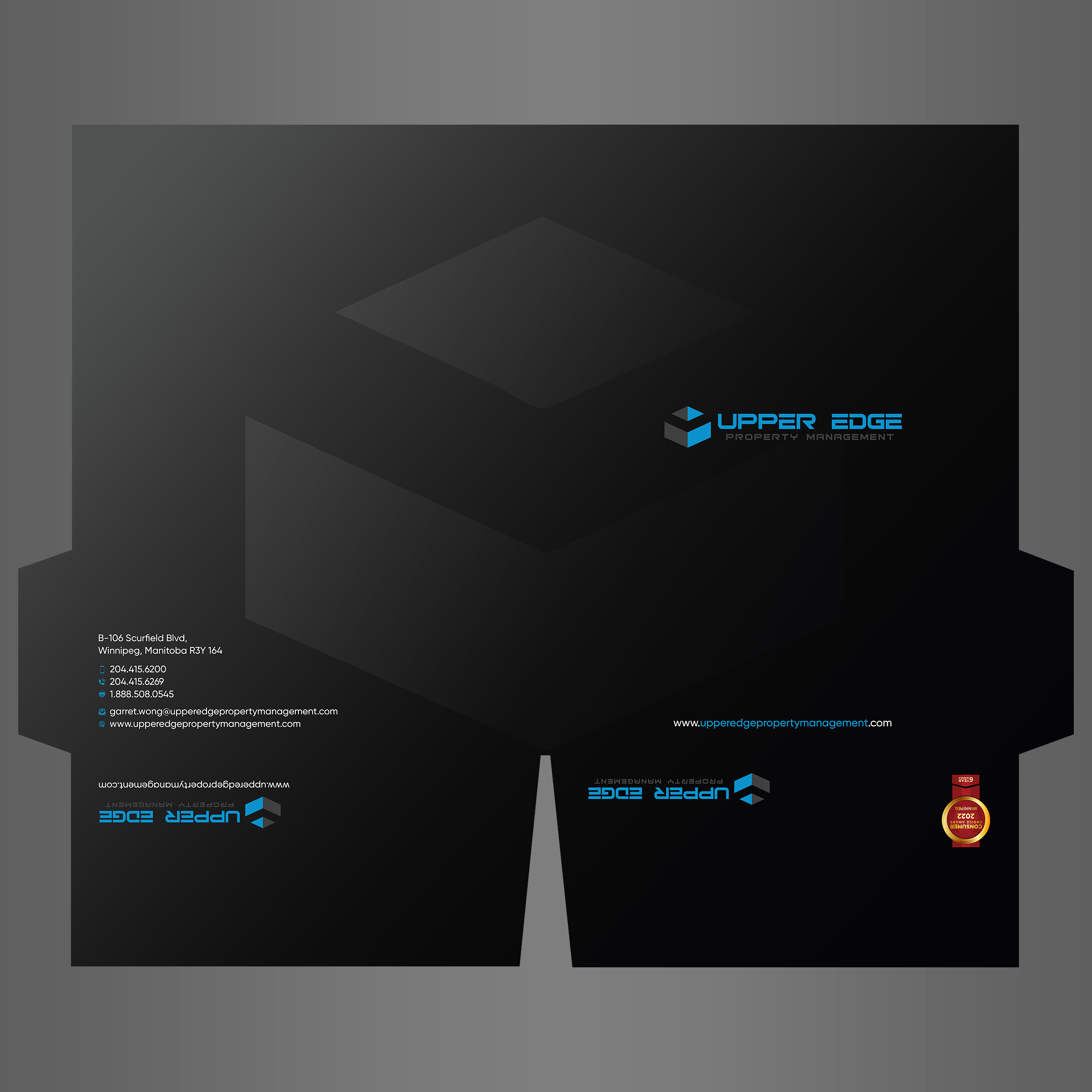 Schreibwaren-Design von Designers Hub für Upper Edge Property Management Inc. | Design #28109071
