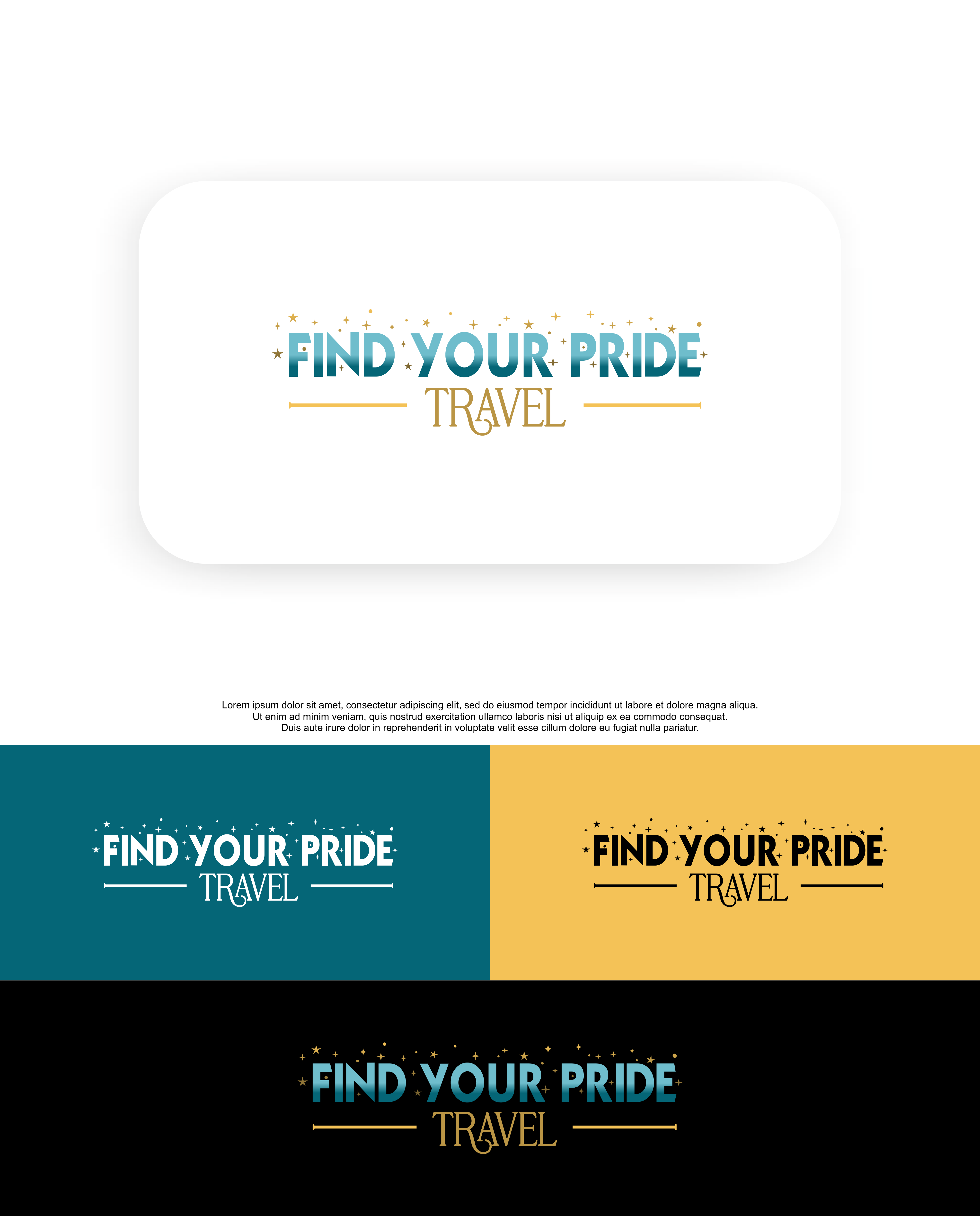 Logo Design by QILLASOFT-Design for Find Your Pride Travel | Design #28125933