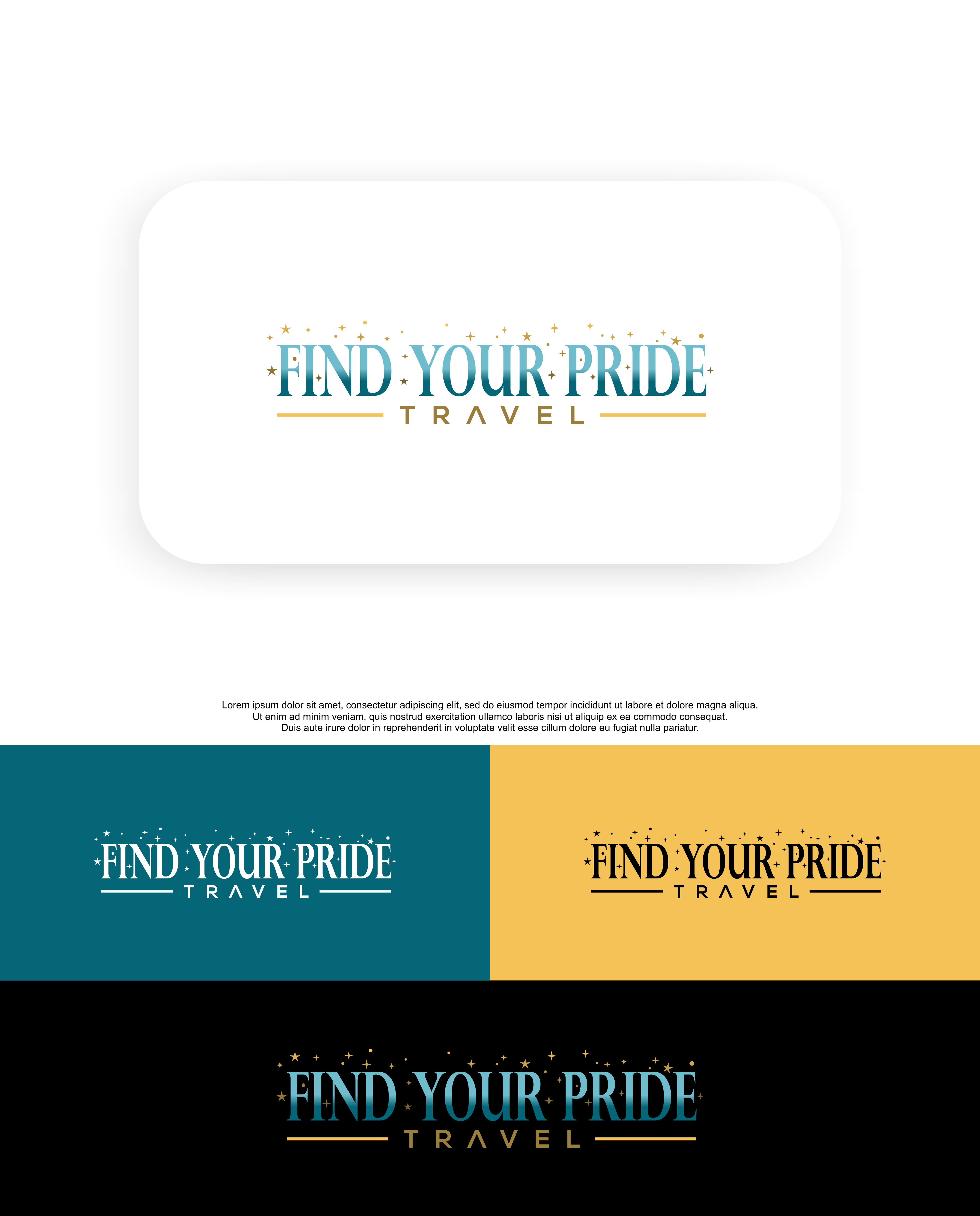 Logo Design by QILLASOFT-Design for Find Your Pride Travel | Design #28125935