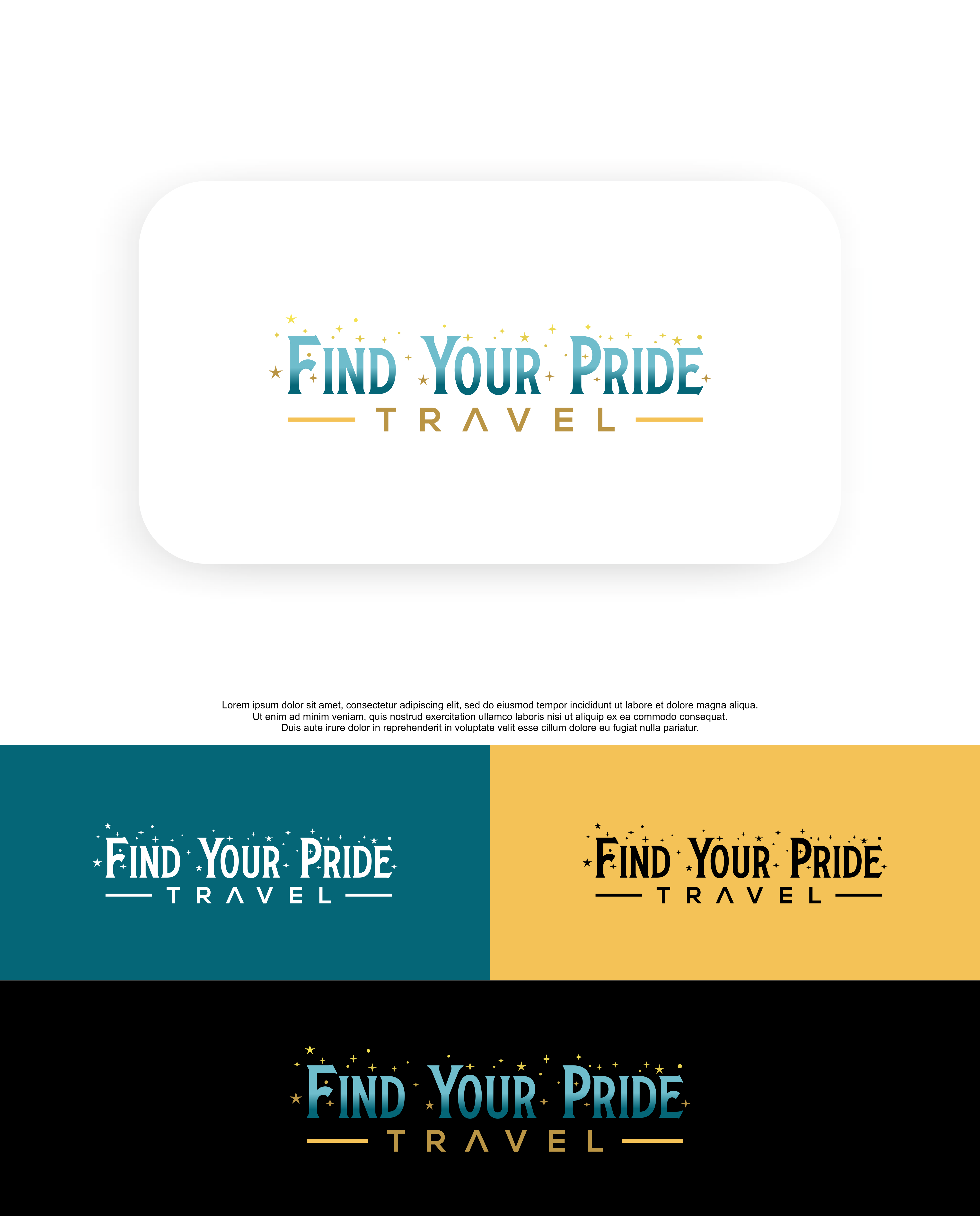 Logo-Design von QILLASOFT-Design für Find Your Pride Travel | Design: #28127047