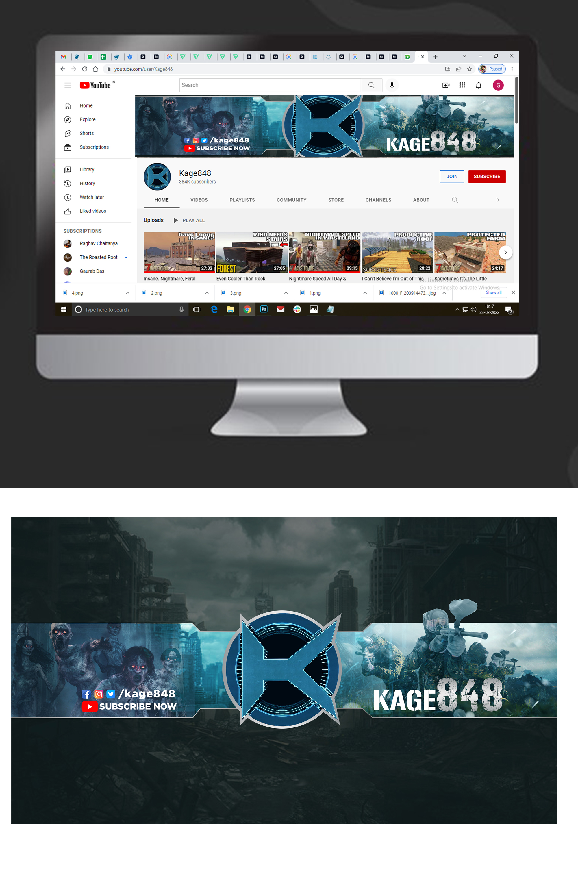 YouTube Design by debdesign for this project | Design #28168324