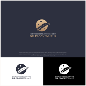 Notar Flockenhaus oder Notar Dr. Flockenhaus | Logo Design by SlashGrid