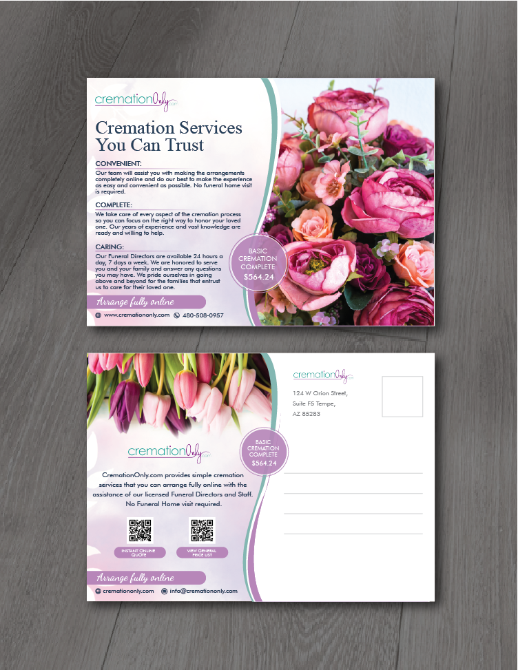 Postcard Design by alex989 for Palm Products LLC | Design #28123296