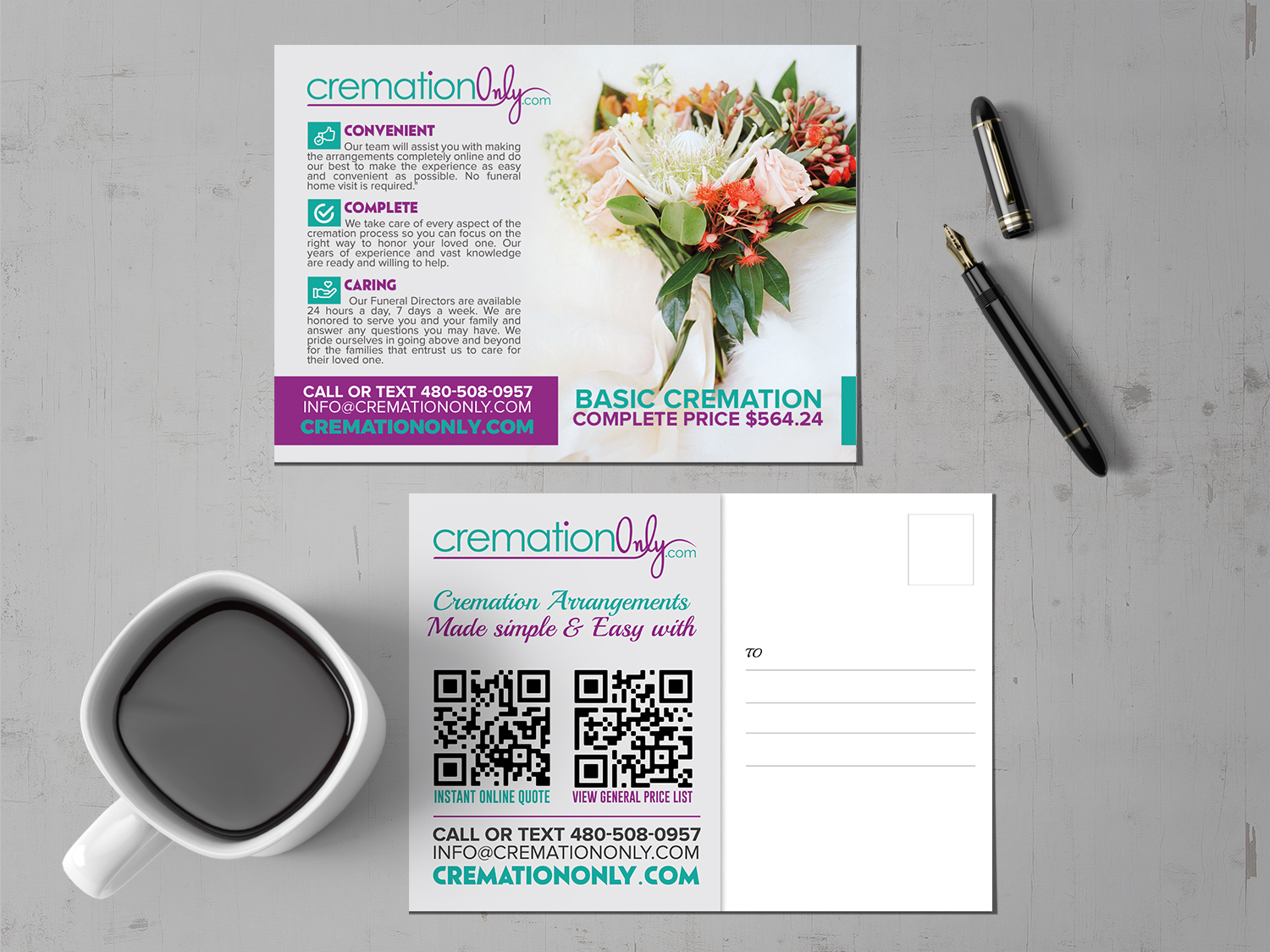 Postcard Design by chandrayaan.creative for Palm Products LLC | Design #28121907