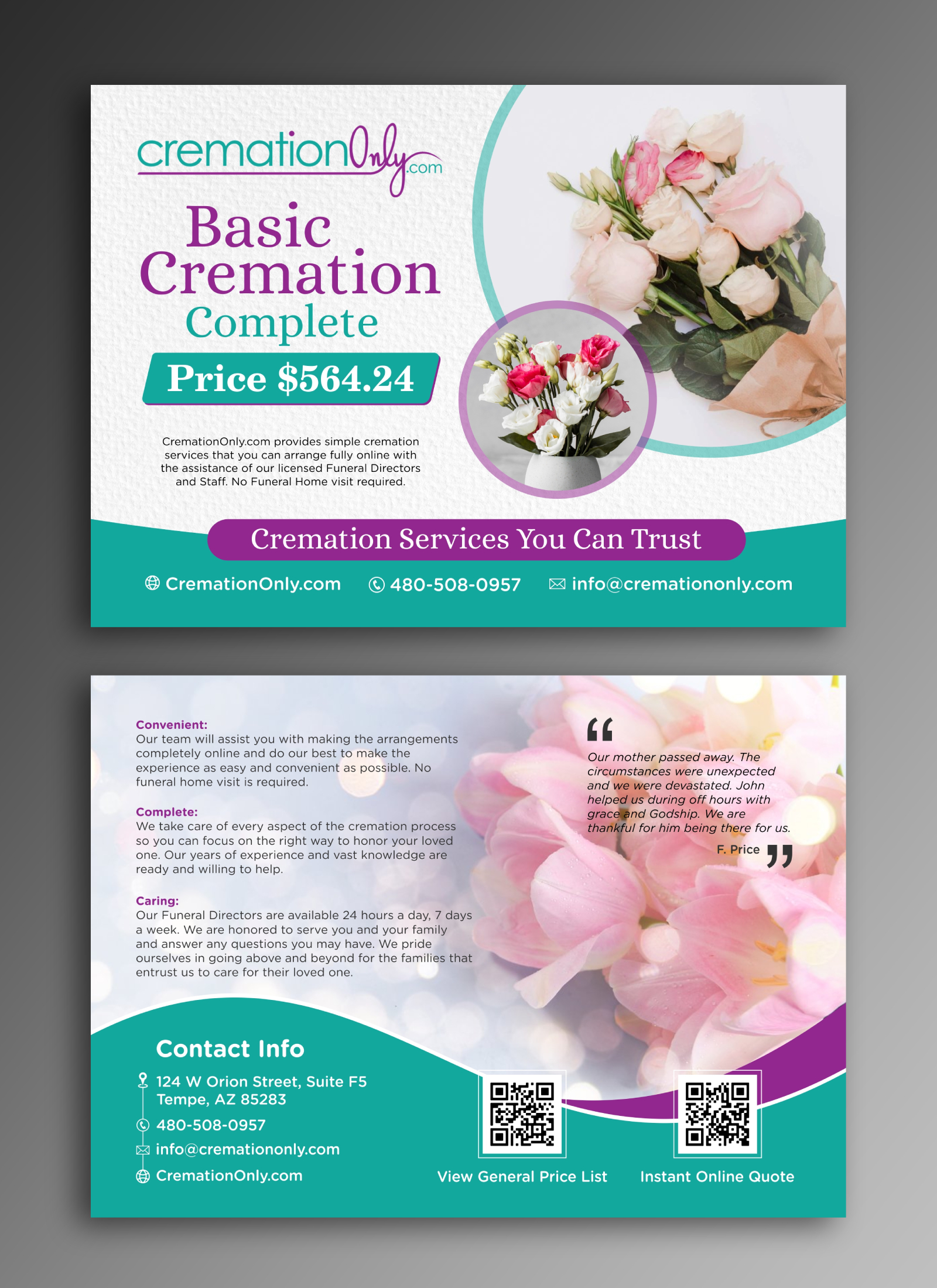 Postcard Design by ecorokerz for Palm Products LLC | Design #28115166