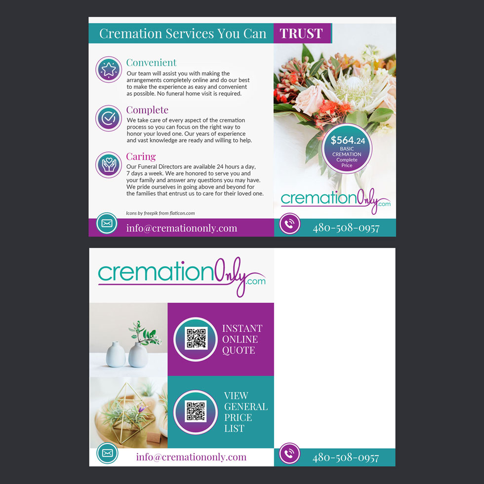 Postcard Design by DA. for Palm Products LLC | Design #28120048