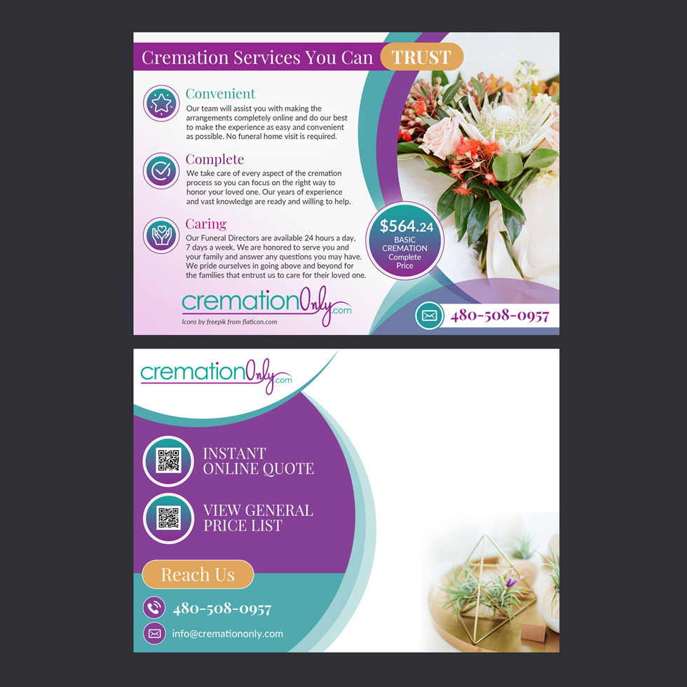 Postcard Design by DA. for Palm Products LLC | Design #28120689