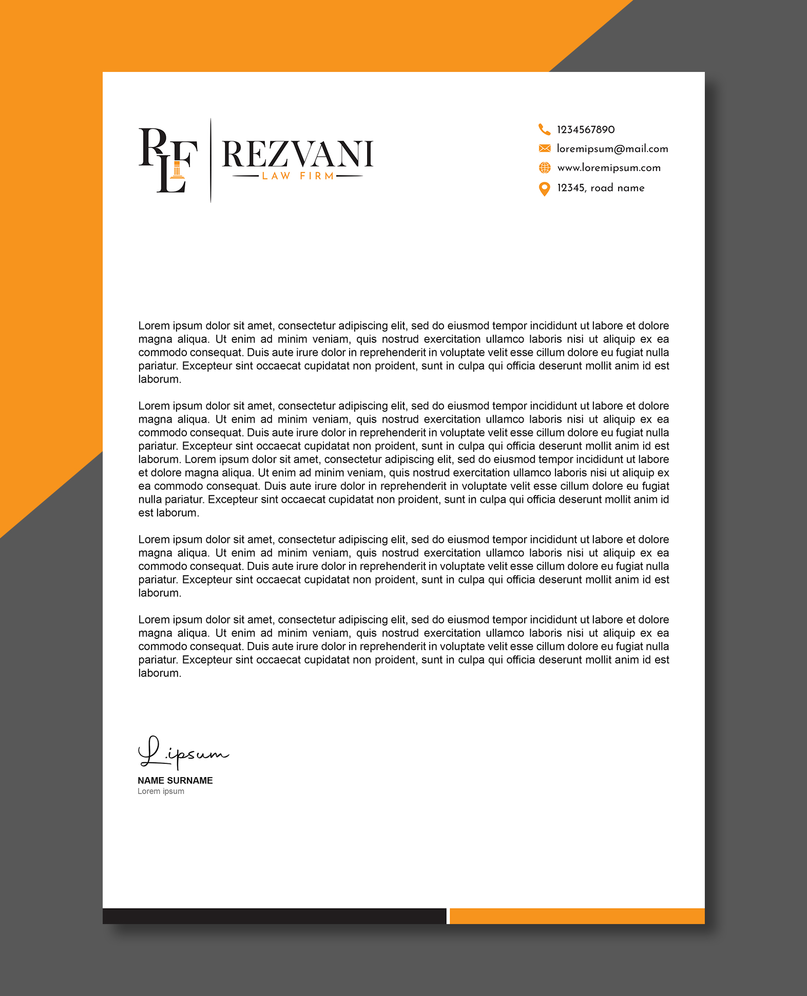Letterhead Design by Graphic Storm for this project | Design #28115865