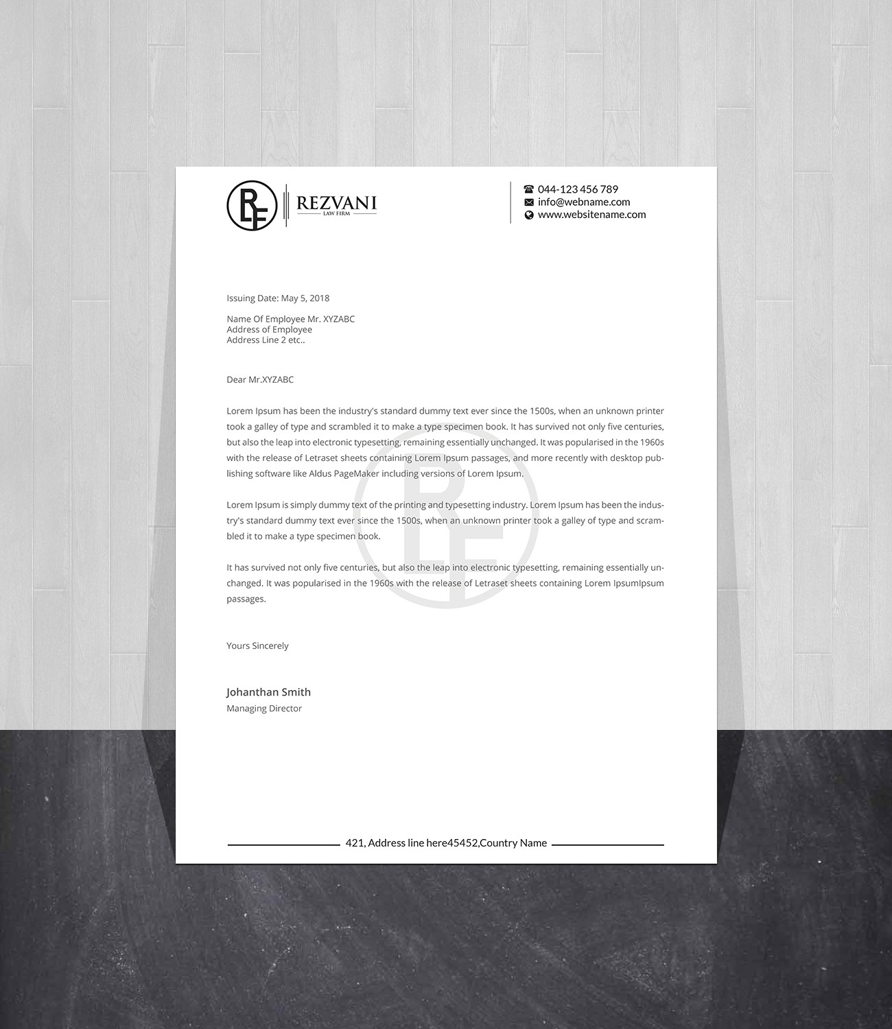 Letterhead Design by Creations Box 2015 for this project | Design #28121194