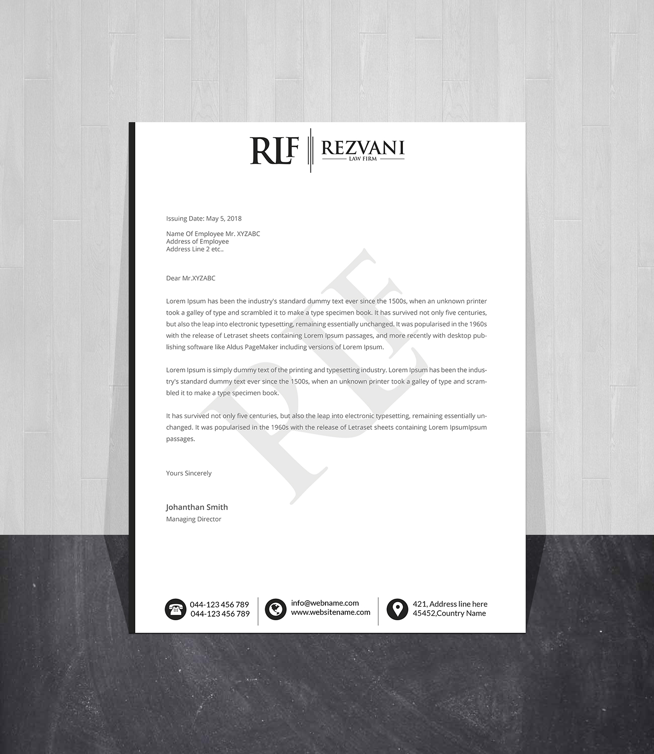 Letterhead Design by Creations Box 2015 for this project | Design #28121197