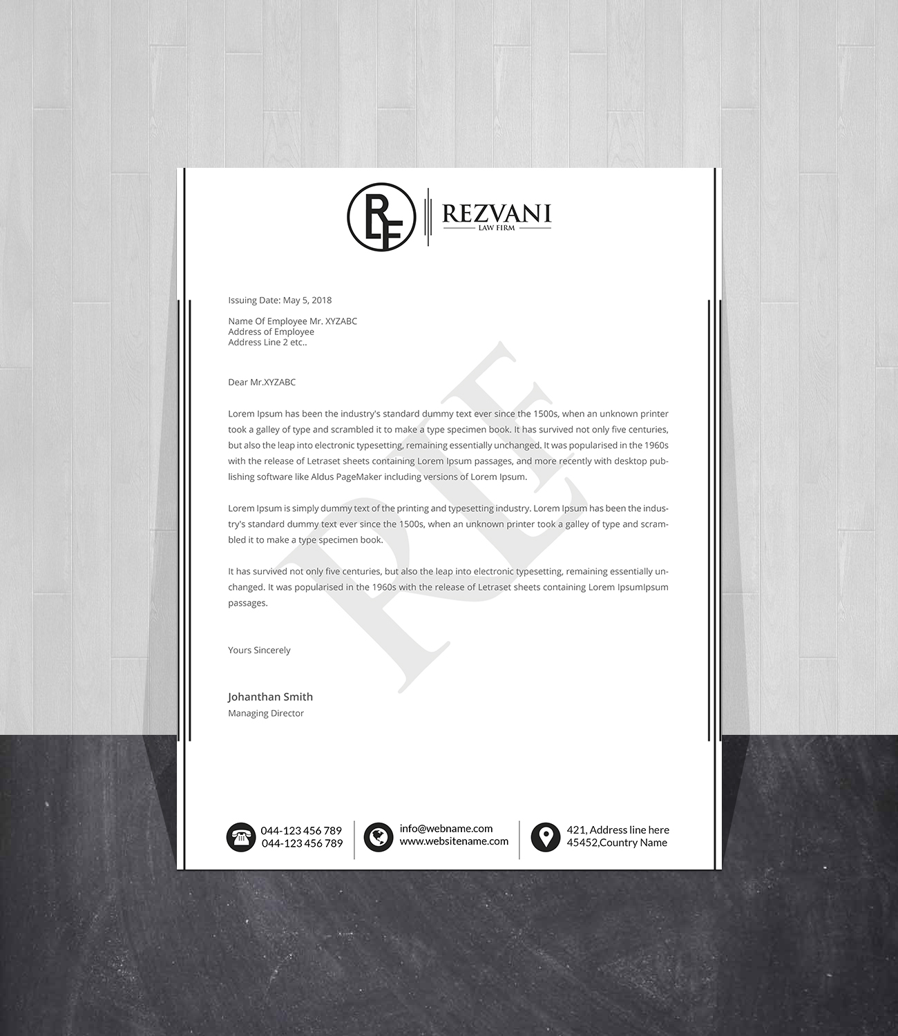 Letterhead Design by Creations Box 2015 for this project | Design #28121200