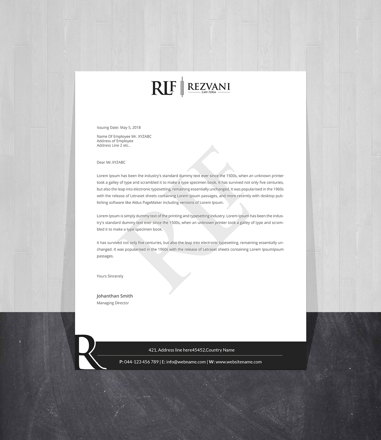 Letterhead Design by Creations Box 2015 for this project | Design #28121202