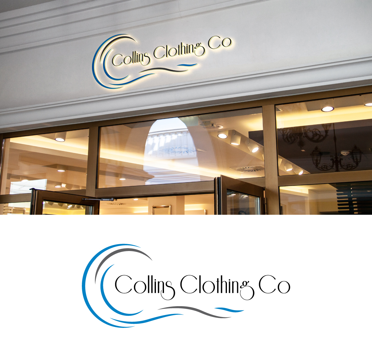 Logo-Design von Mr. Art für Collins Clothing Co | Design #28149733