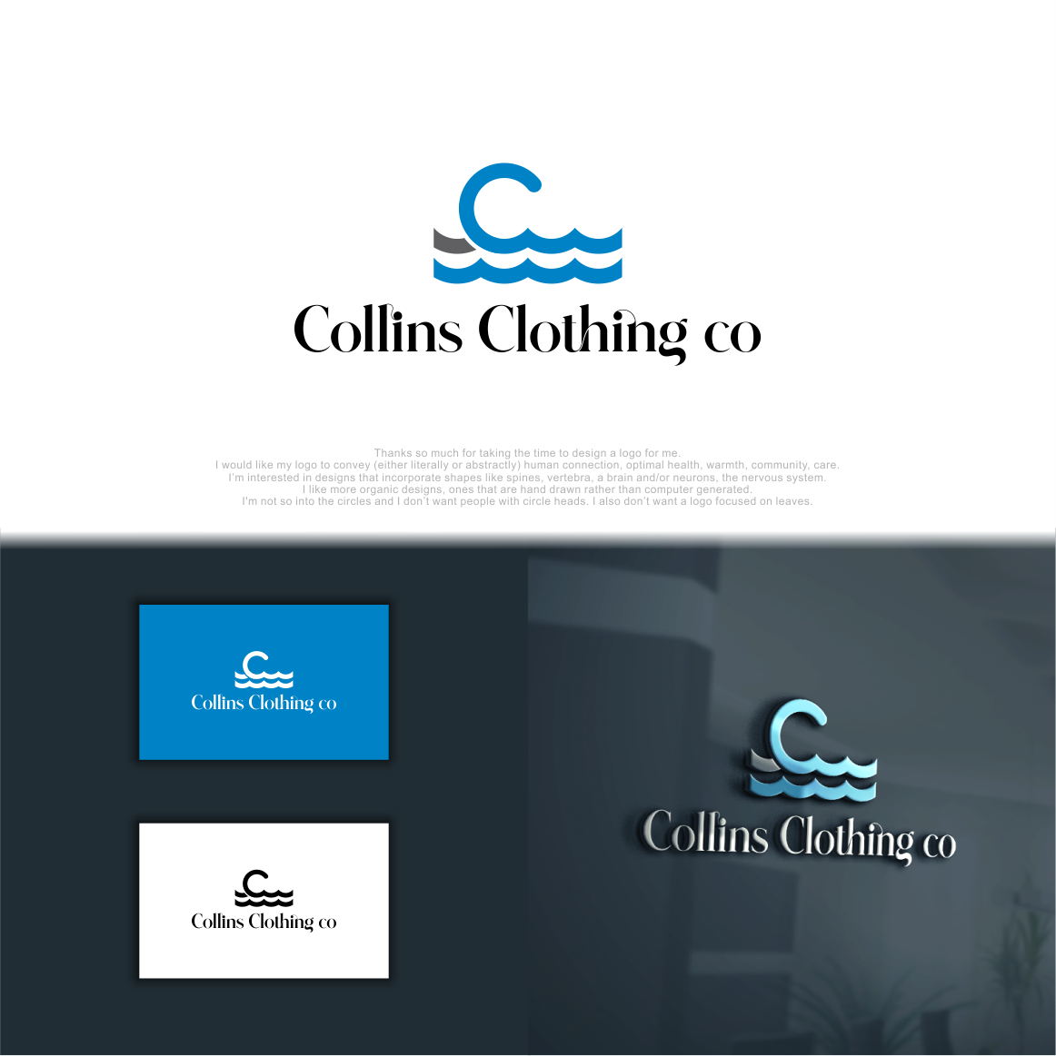 Logo Design by vintana for Collins Clothing Co | Design #28117014
