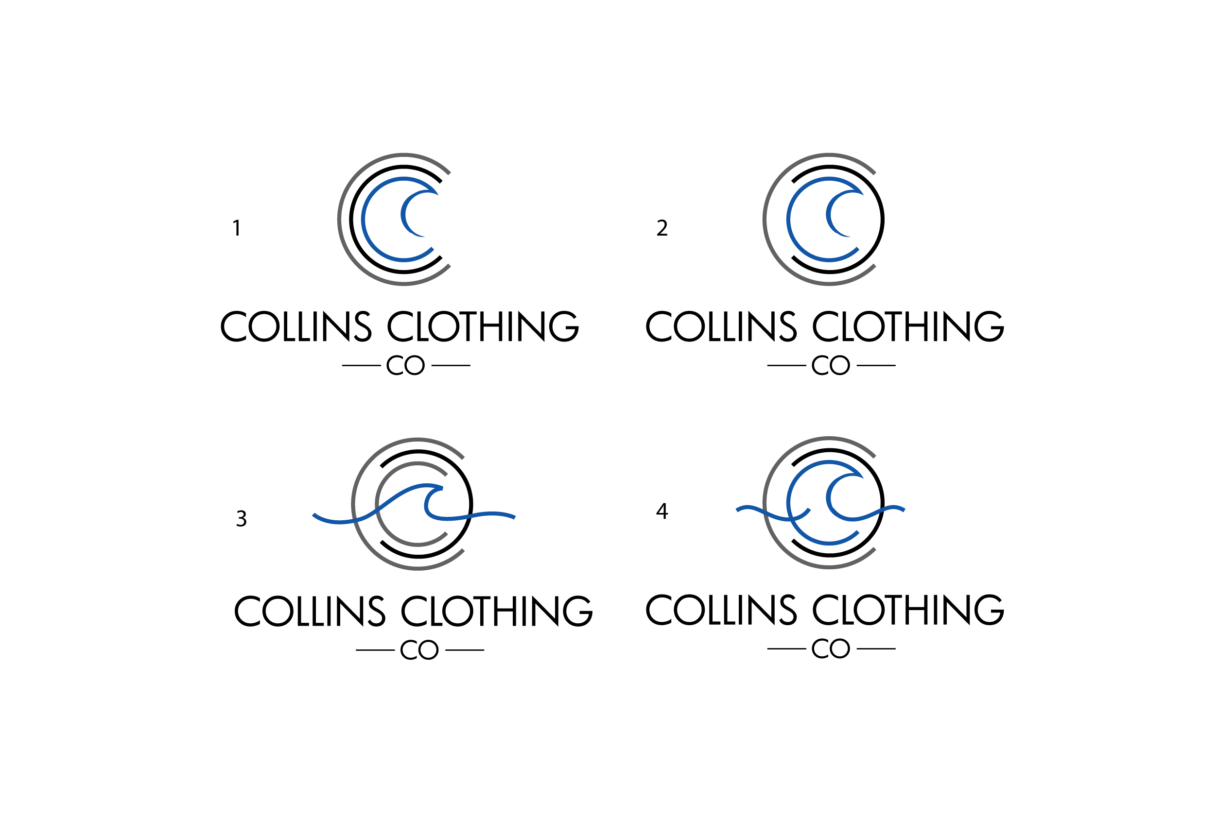 Logo Design by geni for Collins Clothing Co | Design #28190593