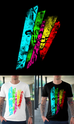 Snowboarding clothing brand in need of a bright colored and crazy t-shirt design.