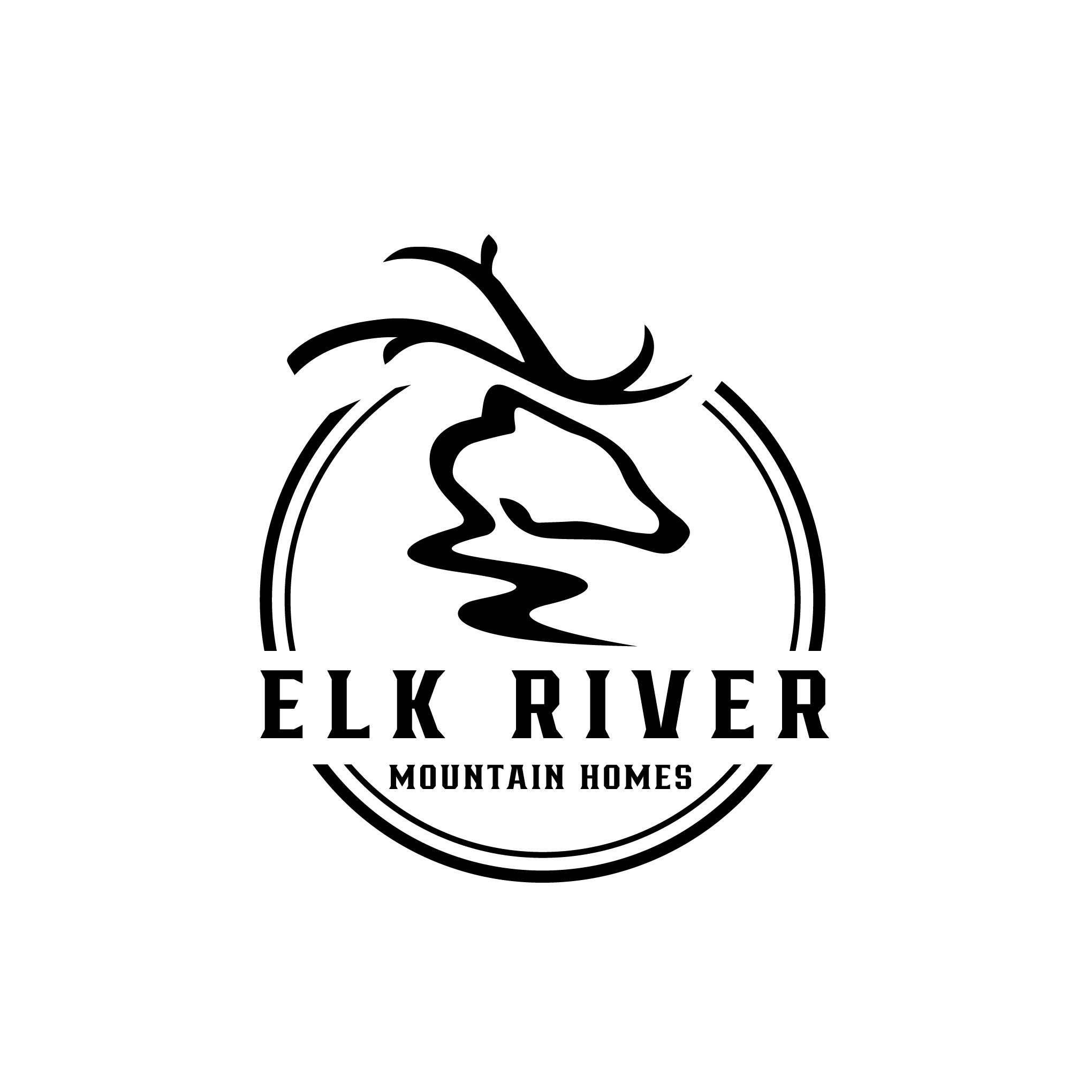 Logo Design by charlygraphics for Elk River Mountain Homes | Design: #28129075