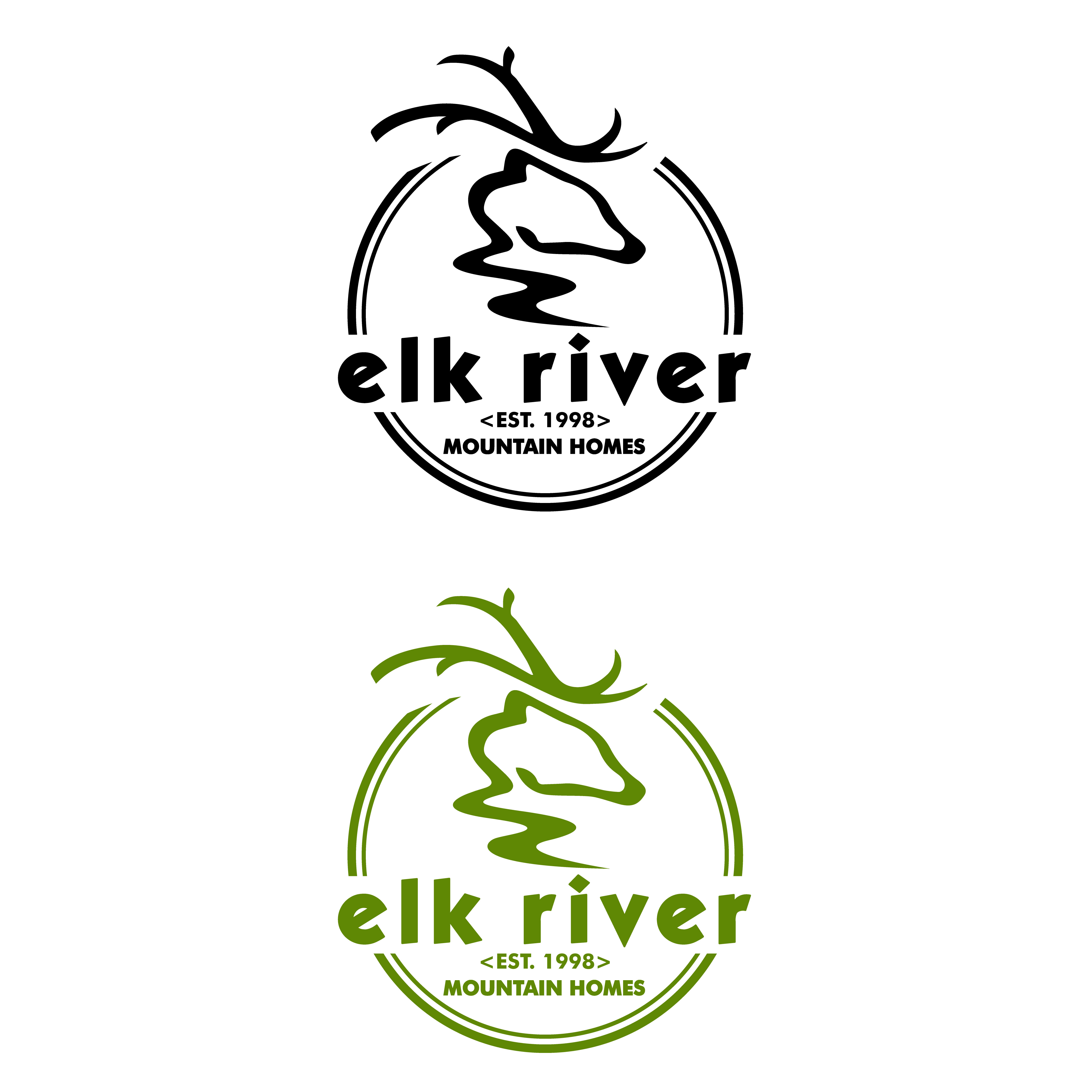 Logo Design by charlygraphics for Elk River Mountain Homes | Design #28164436
