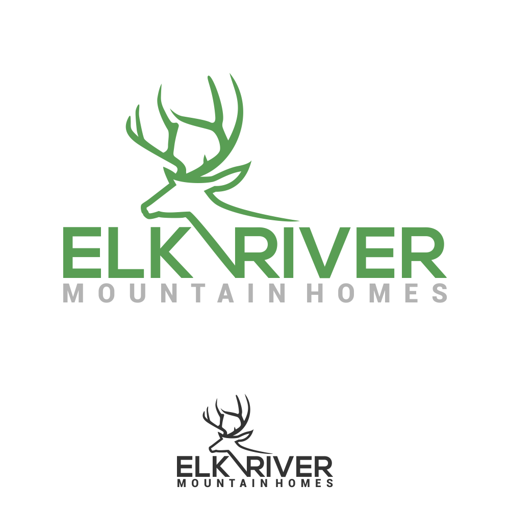 Logo Design by Gerald Design 3 for Elk River Mountain Homes | Design #28119694