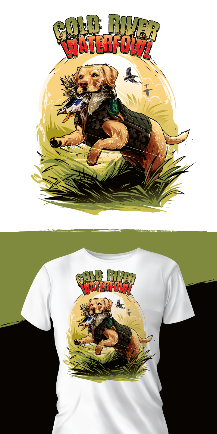 T-Shirt-Design von ally designs für ColdRIver Waterfowl | Design #28146651