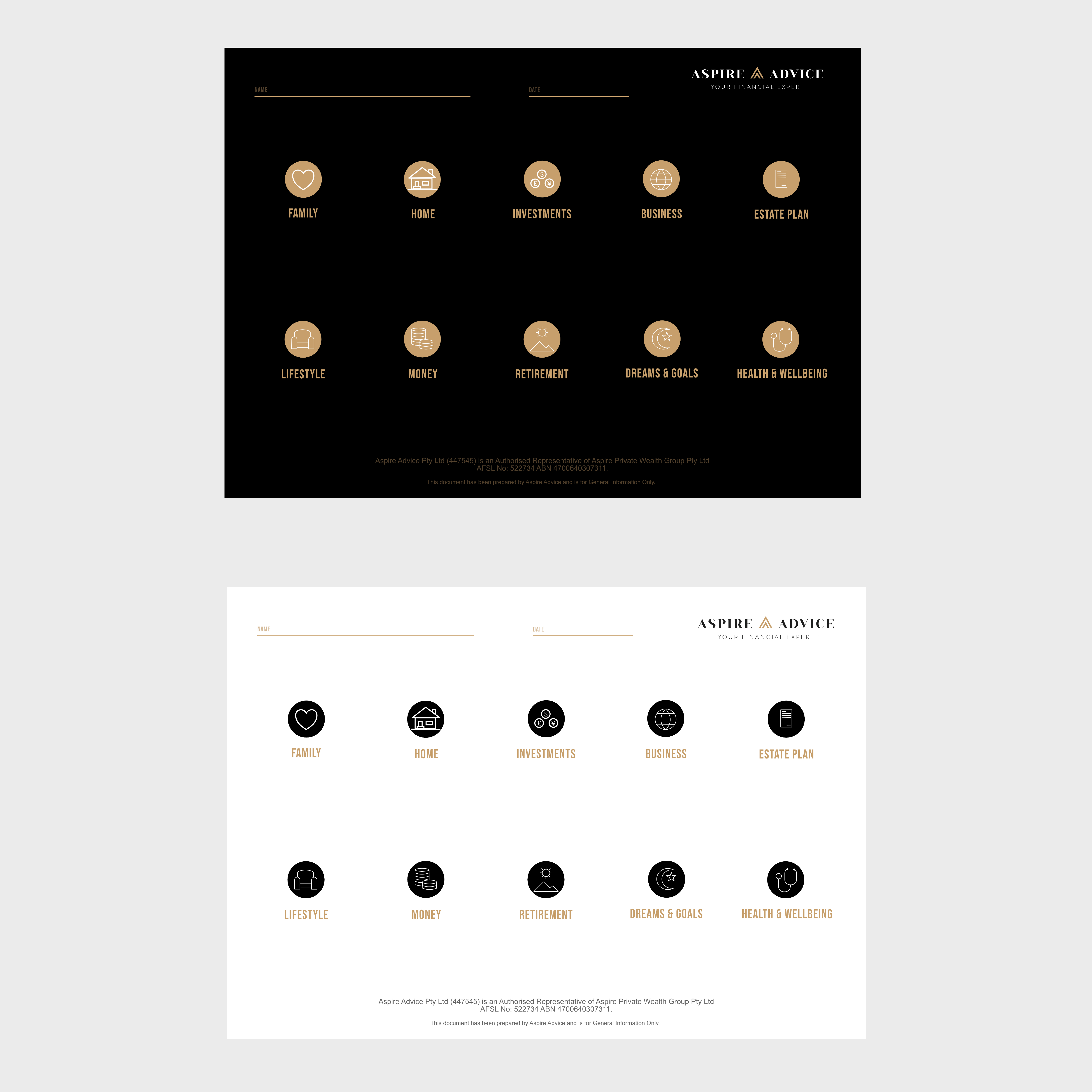 Schreibwaren-Design von AnninWonderland für Aspire Advice | Design #28125007