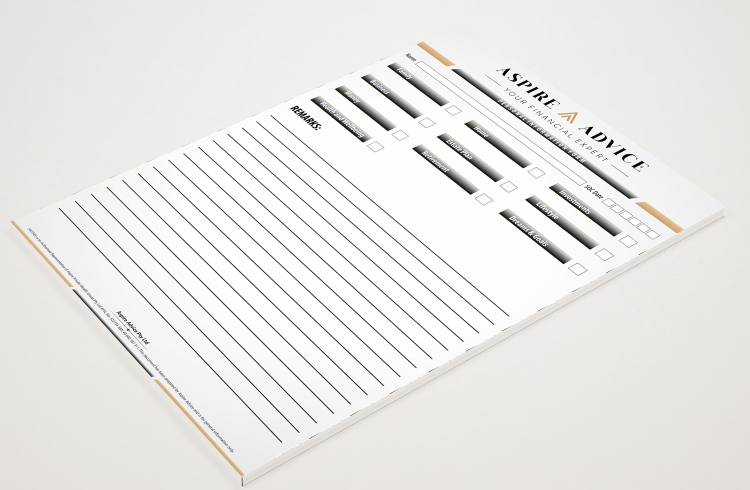Diseño de Papelería por Petter Goms para Aspire Advice | Diseño #28124742