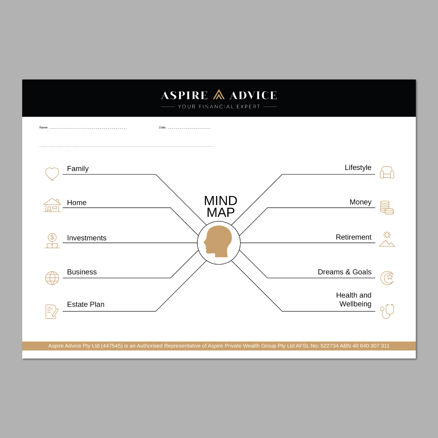 Schreibwaren-Design von Imagine design000 für Aspire Advice | Design #28123950