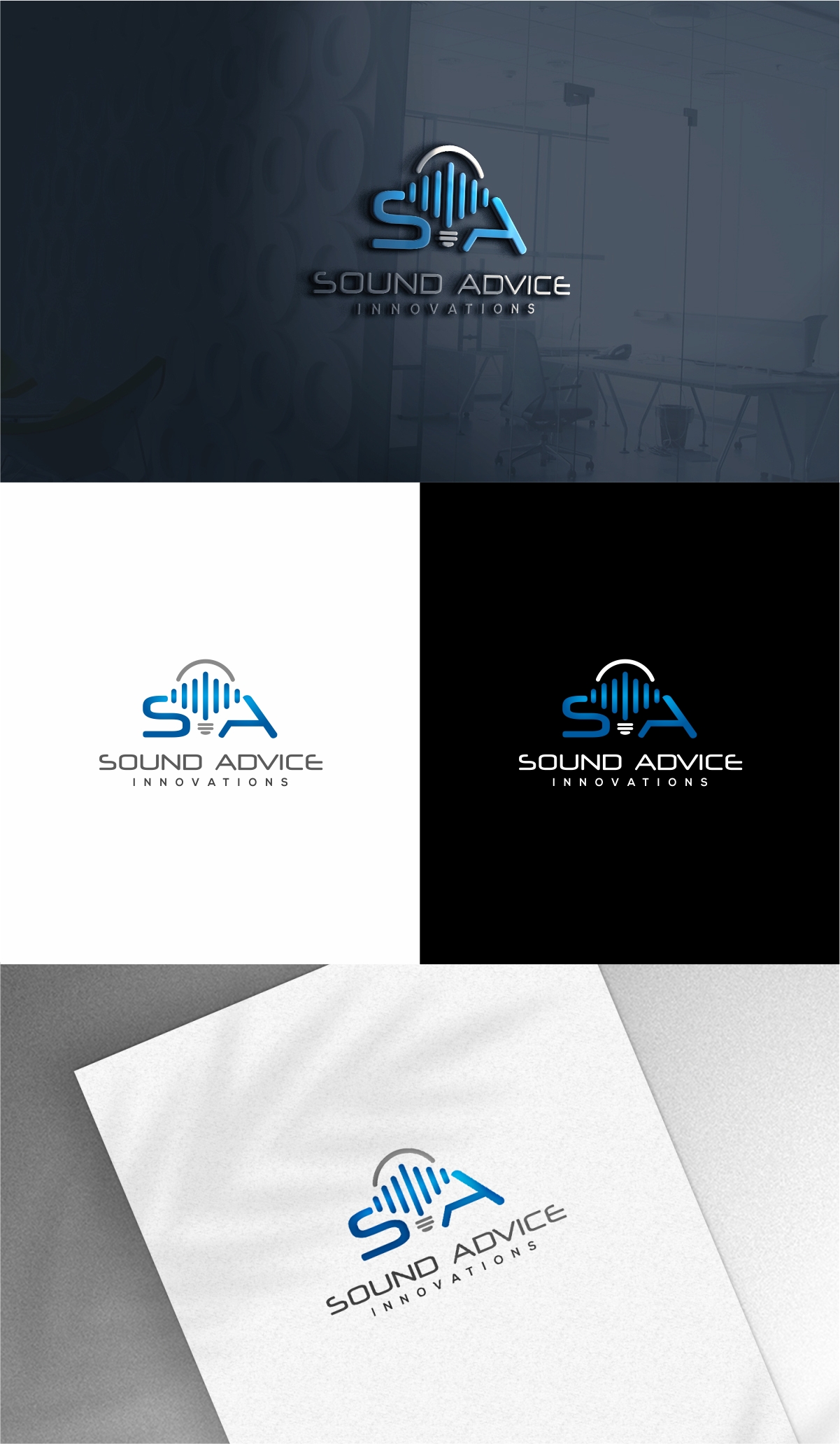 Logo Design by Dave Paresh for Sound advice innovations | Design #28212475