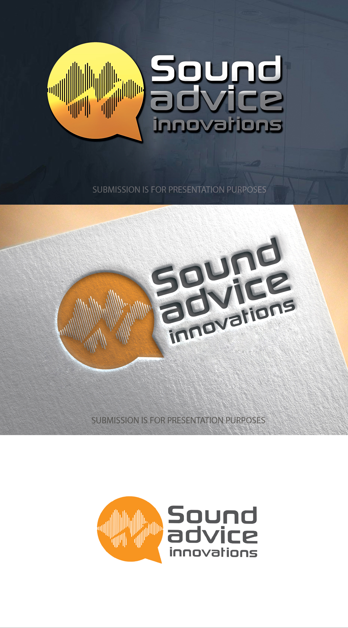 Logo Design by graphicevolution for Sound advice innovations | Design #28123416