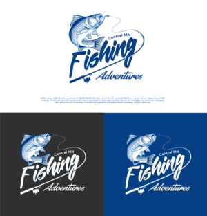 Central MN Fishing Adventures - Fishing Adventures highlighted (not the Central MN) | Logo Design by Bobotaks