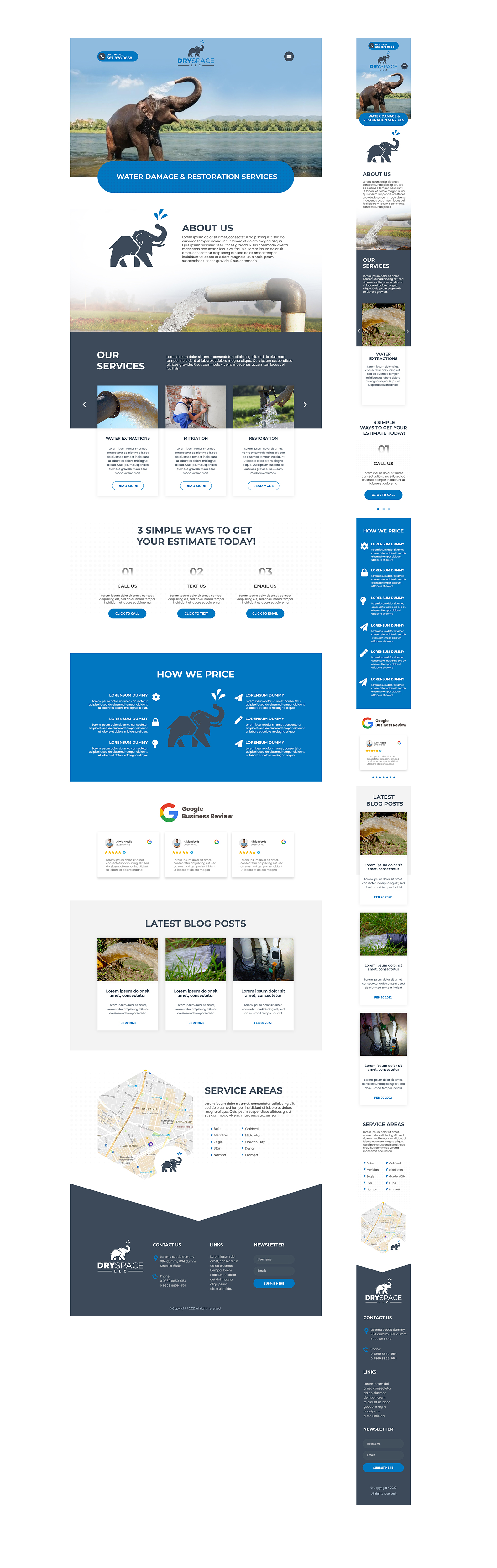 Wordpress Design by MAHABA for DRYSPACE LLC | Design #28157572
