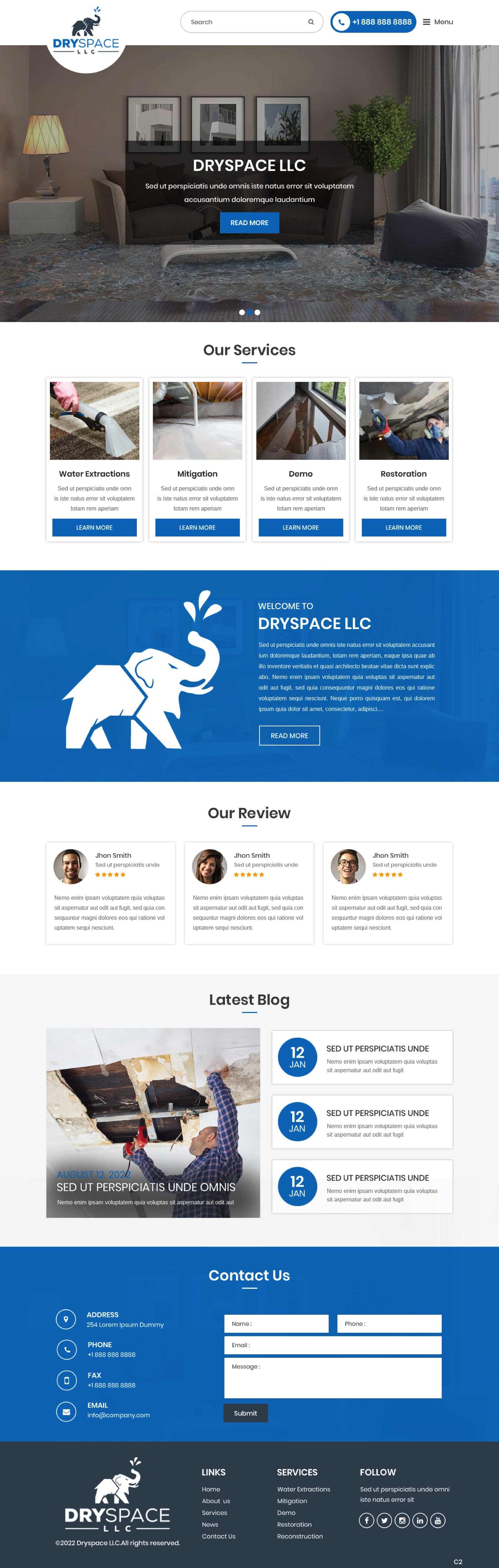 Diseño Wordpress por pb para DRYSPACE LLC | Diseño #28130784
