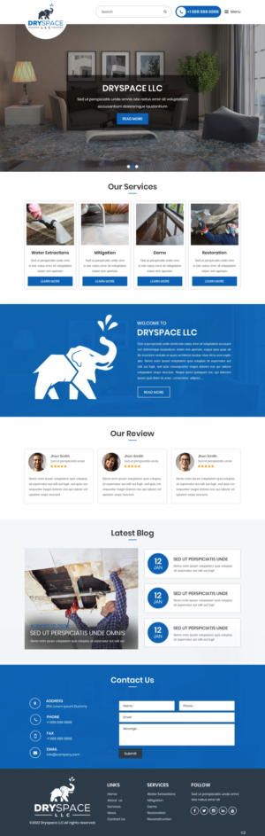 DrySpace LLC web design project | Diseño Wordpress por pb